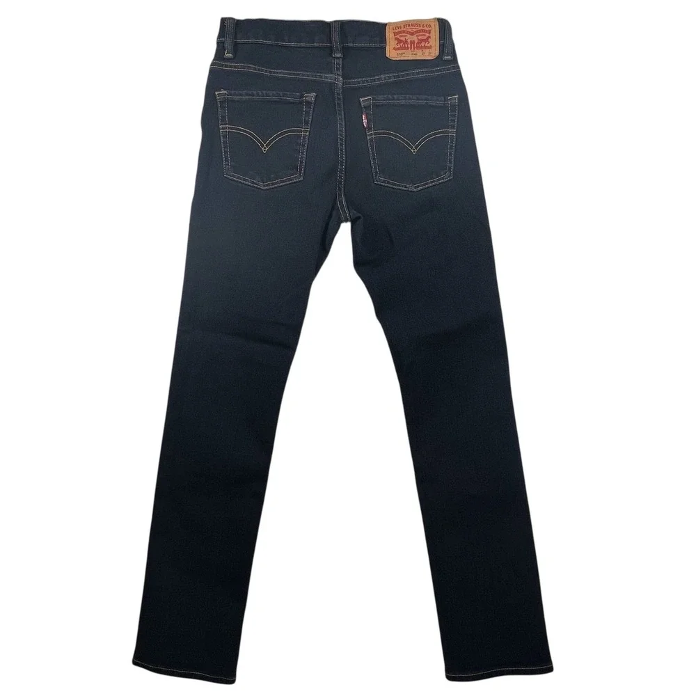 Levi Strauss & Co 510‎ Skinny Dark Wash Denim Jeans Boy's Size 14 Reg W27 L27